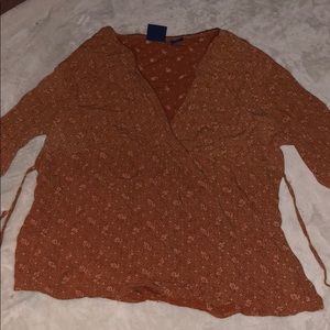 Orange Fashion Blouse